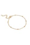 Enamel - Armbånd - Bracelet, Beaded Chain - Gold