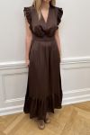 Continue - Kjole - Beate Dress - Brown (Levering midt maj)
