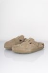 Birkenstock - Sandal - Boston Soft Footbed Suede Leather - Faded Khaki