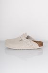 Birkenstock - Sandal - Boston Suede Leather - Antique White