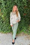 Bruuns Bazaar - Bukser - CindySus Dagny Pants - Sea Green