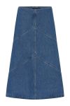 Bruuns Bazaar - Nederdel - Women CanaBBEleen Skirt - Dark Blue Denim