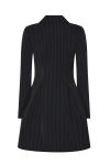 Bruuns Bazaar - Kjole - Women HydrangeaBBTova Dress - Black Pinstripe 