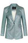 Bruuns Bazaar - Blazer - Feverfew Sille Blazer - Frosty Spruce