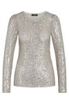 Bruuns Bazaar - Bluse - IlexBBRound Neck - Silver Grey