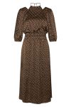 Bruuns Bazaar - Kjole - AcaciaBBAdria Dress - Brown/Cream Dot Print
