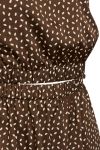 Bruuns Bazaar - Kjole - AcaciaBBAdria Dress - Brown/Cream Dot Print