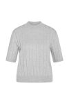 Bruuns Bazaar - T-shirt - AnemoneBBGlady knit - Grey Melange
