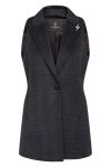 Bruuns Bazaar - Vest - Echium Lianna Waistcoat - Grey Check