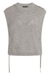 Bruuns Bazaar - Vest - Parisa Regiza Knit Vest - Light Grey Mel