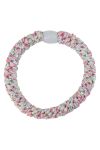 By Stær - Hårelastik - Braided Hairties - Glitter Pink/Gul/Sølv Metallic