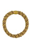 By Stær - Hårelastik - Braided Hairties - Multi Dijon/Brown Glitter
