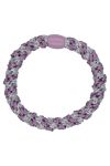 By Stær - Hårelastik - Braided Hairties - Multi Purple/Silver/Glitter