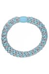 By Stær - Hårelastikker - Braided Hairties - Multi Baby Blue Silver
