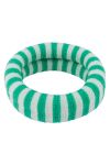 By Stær - Hårelastik - Ea Hårelastik - Stribet Grøn