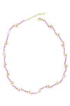 By Stær - Halskæde - Halskæde m. små blomster - Rosa