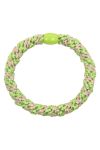 By Stær - Hårelastik - Braided Hairties - Lysegrøn/Beige Glitter