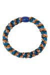 By Stær - Hårelastik - Braided Hairties - Multi Blå/Rust Glitter