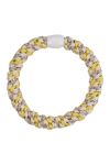 By stær - Hårelastik - Braided Hairties - Multi Gul/Råhvid Glitter