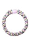 By Stær - Hårelastik - Braided Hairties - Multi Purple Rainbow