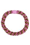 By Stær - Hårelastikker - Braided Hairties - Multi Pink/Brown Metallic