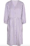 BZR - Kjole - Checker Poppy Dress Serenity
