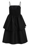 BZR - Kjole - Tafetta Dream Dress - Black