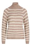 BZR - Strik - Dallas Gilbert Knit - Beige Melange w. Off White