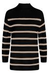 BZR - Strik - Daytona Kylie Knit - Black w. Sand Stripe