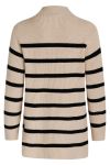 BZR - Strik - Daytona Kylie Knit - Sand w. Black Stripe