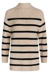 BZR - Strik - Daytona Kylie Knit - Sand w. Black Stripe