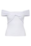 BZR - Top - Fiona Crossover Top - White