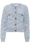 Gestuz - Cardigan - GZcannie Cardigan - Blue White mix