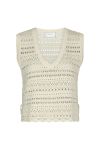 Neo Noir - Top - Catana Crochet Knit Top - Creme