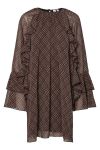 Y.A.S - Kjole - Checksy LS Dress - Sassafras Checksy