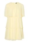 Pieces - Kjole - Clara Ss Short Dress - Pale Banana
