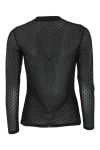Continue - Bluse - Annie Mesh Dott - Black