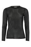 Continue - Bluse - Annie Mesh Dott - Black
