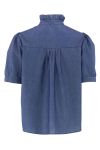Continue - Bluse - Ariana SS Chambre - Dark Blue Chambre