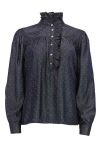 Continue - Bluse - Ariana Studs - Dark Blue