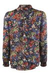 Continue - Bluse - Asta Blue Flower Print - Blue Flowerprint