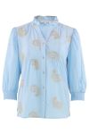 Continue - Bluse - Chania Gold - Light Blue