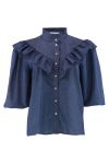 Continue - Bluse - Heidi chambre - Dark blue chambre