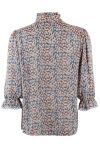 Continue - Bluse - Isabella bluse Flowers - 205 Blue Flower