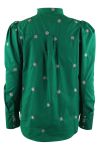 Continue - Bluse - Karen Black Embrodery - Green With White