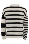 Continue - Bluse - Rita strib - Sand With Black Stripe