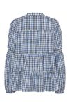 Continue - Bluse - Sanna Small Check - Blue Check