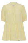 Continue - Bluse - Sanna Stripe SS - Light Yellow