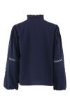 Continue - Bluse - Sienna Emb - Navy Blue