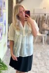 Continue - Bluse - Silke Chiffon - White